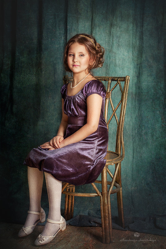 Девочка в лиловом платье - Анастасия 