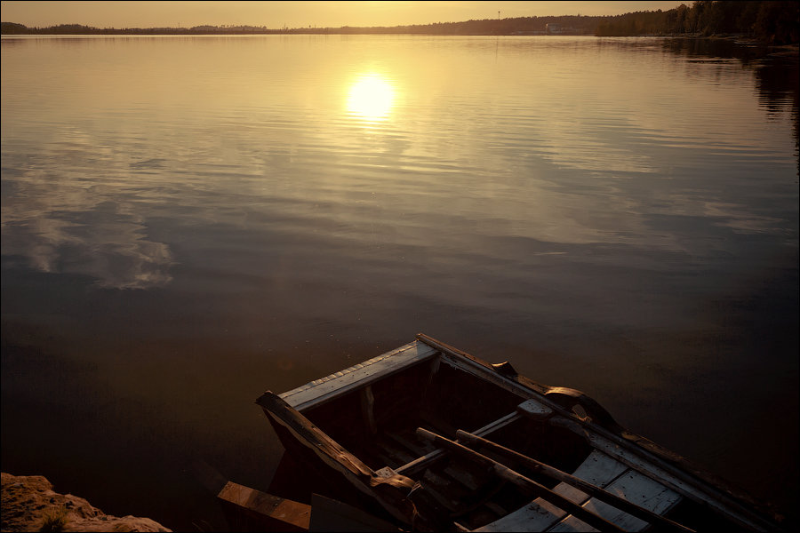 Закат на озере - f_lorik 