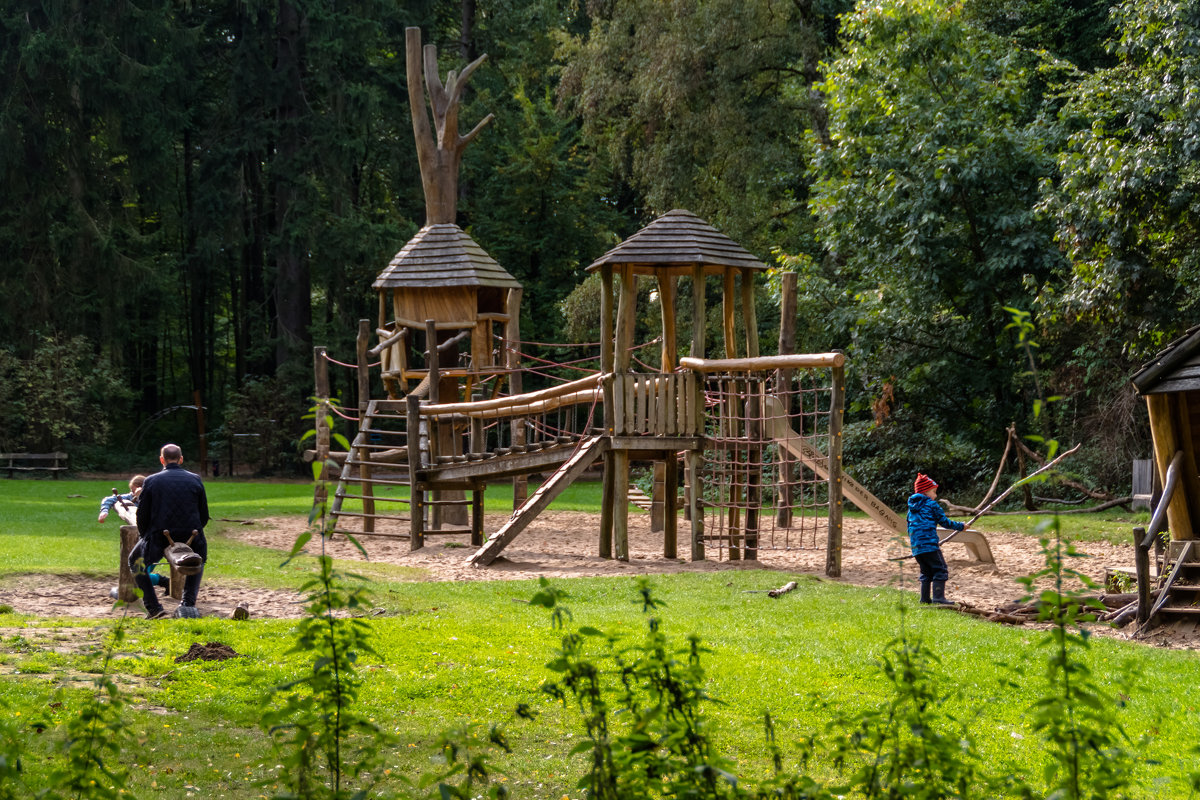 Детская площадка в лесу :: Witalij Loewin – Социальная сеть ФотоКто