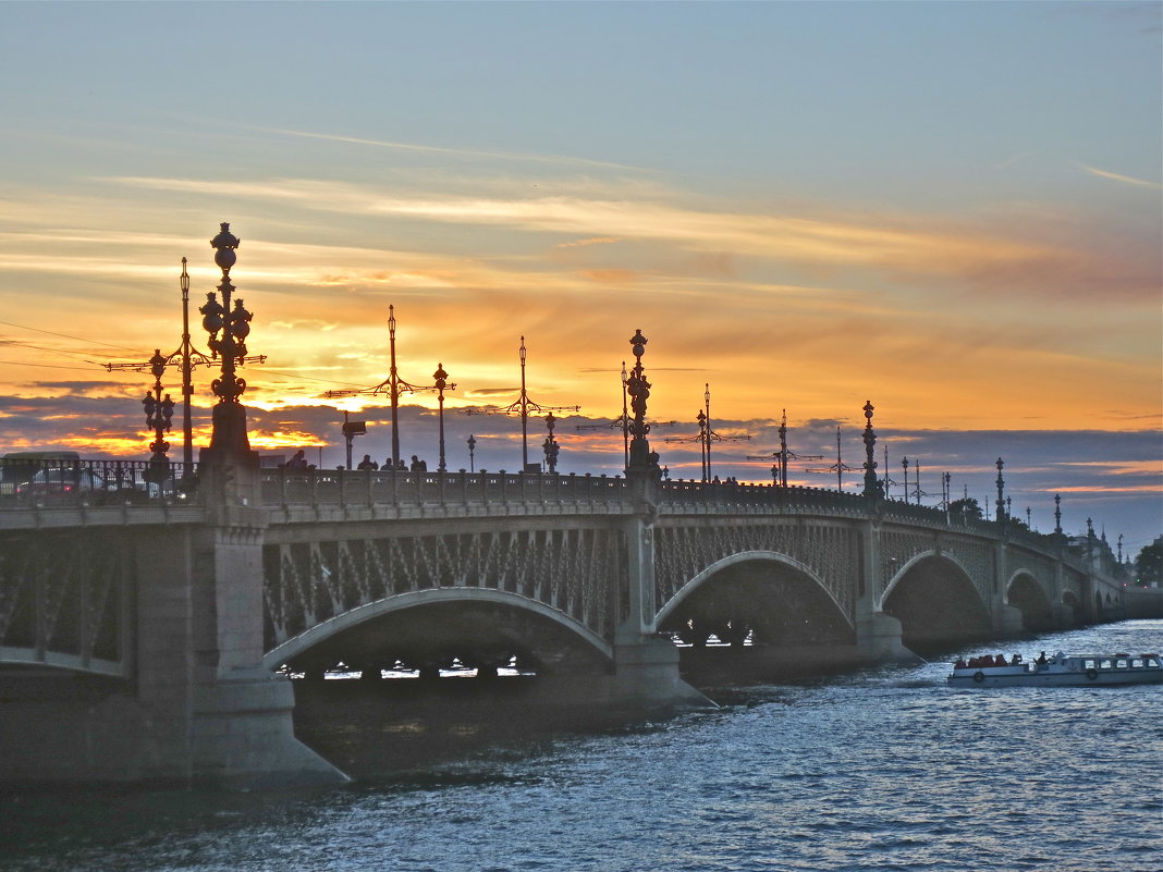 Троицкий мост на закате - Елена 