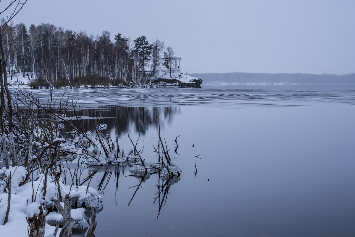 autumn black and white landscape - Dmitry Ozersky