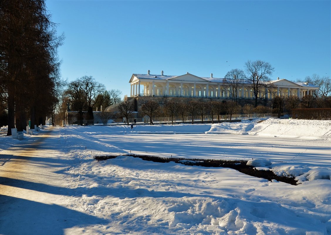 Зимний пейзаж с Камероновой галереей... - Sergey Gordoff
