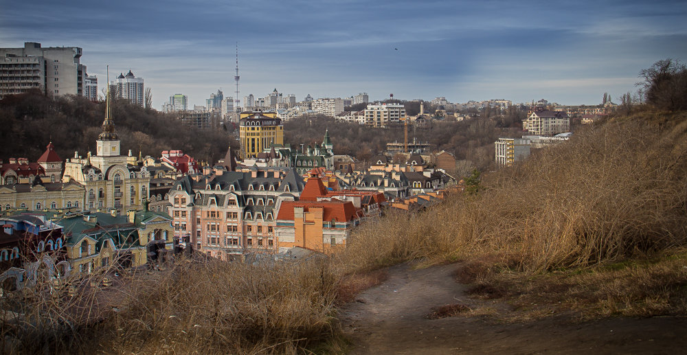 Вид с Замковой горы. Киев. - Наталия Скрипка