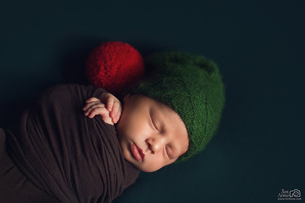 Первые новогодние снимки новорожденного малыша - Зоя Левко