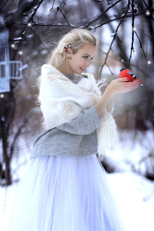девушка и снегирь - Мила Гусева