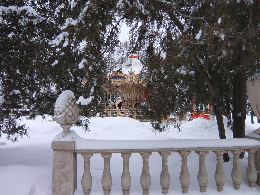 Французская карусель зимой - Наталья Тимошенко