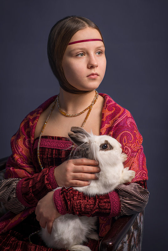 девочка с кроликом - Татьяна Исаева-Каштанова