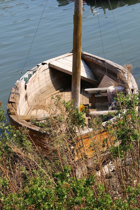 лодка на берегу озера - vasya-starik Старик