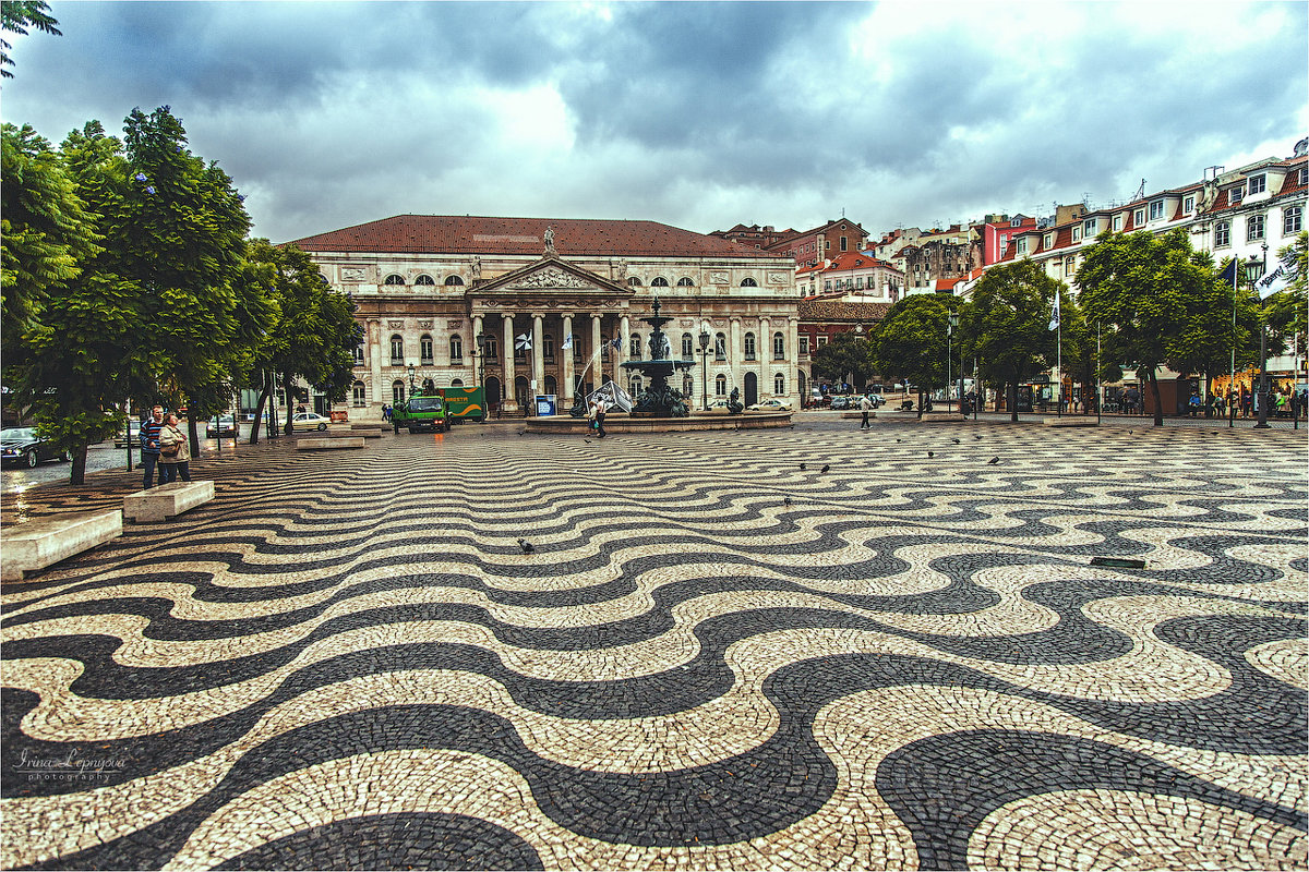 Площадь Россио в Лиссабоне - Ирина Лепнёва