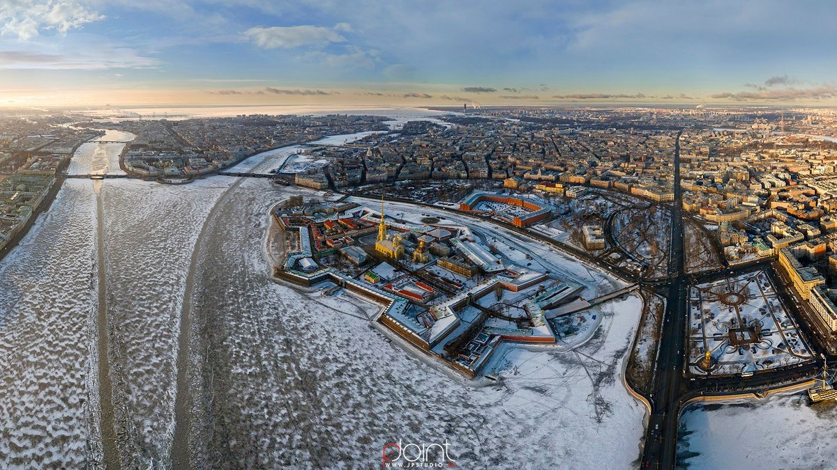 Аэрофотосъемка Петропавловской крепости