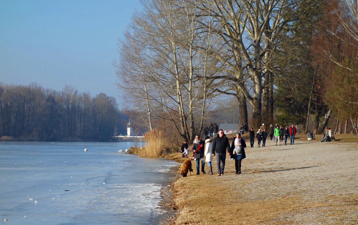 В теплый февральский день на озере .... - Galina Dzubina