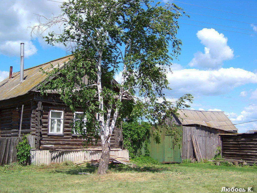 Домик с березкой. - Любовь К.