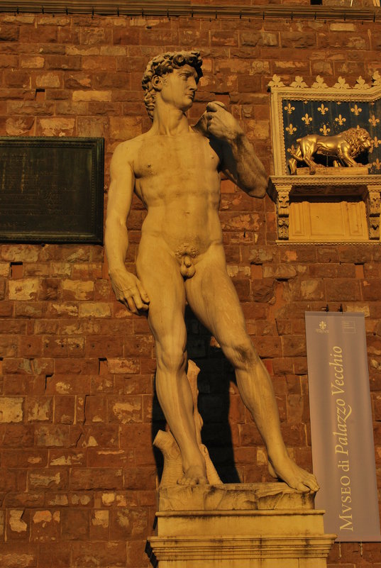 Статуя Давида на закате. Флоренция - Татьяна Игнатьева