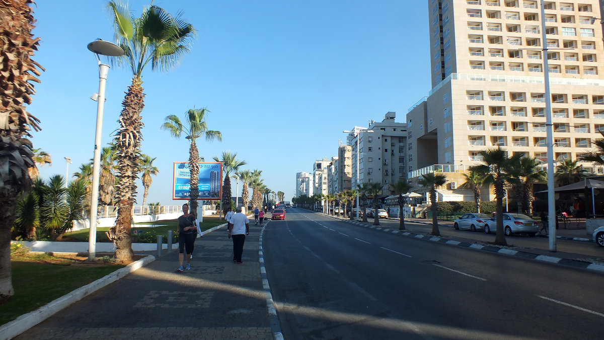 Набережная Средиземного моря по пути к Тель-Авиву - Валерий Подорожный