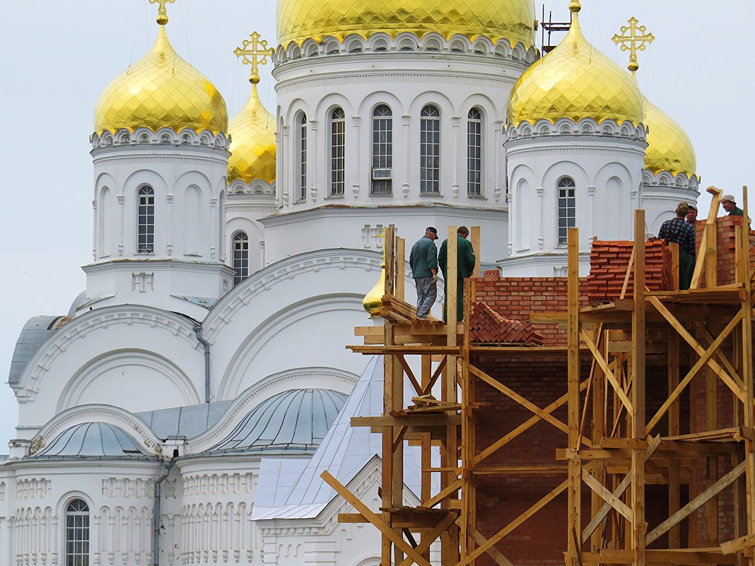 Дивеево. Строительство Благовещенского собора - aleksandr Крылов