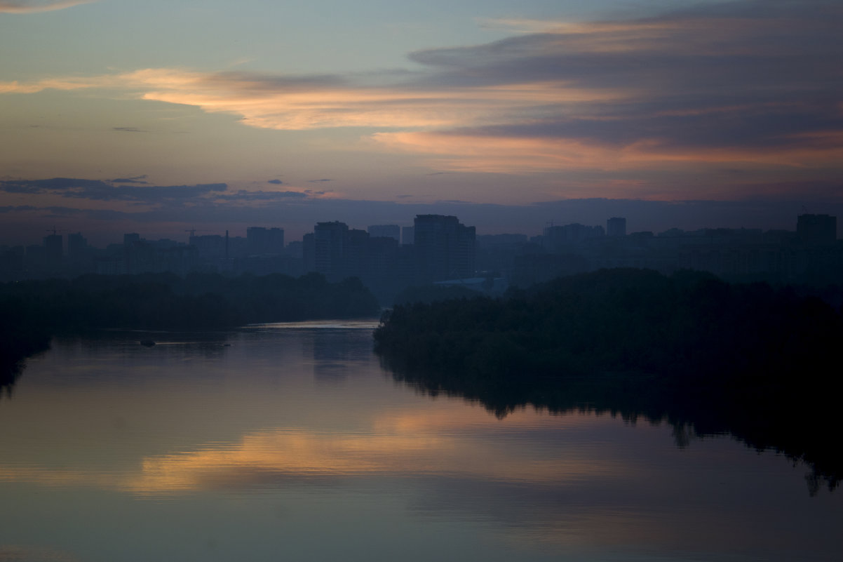 Закат с Бугринского моста - Виктория - репортажный фотохудожник