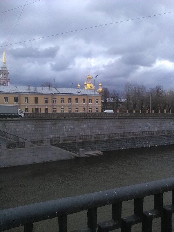 Вид на Казачью церковь с Обводного канала. (Санкт-Петербург). - Светлана Калмыкова