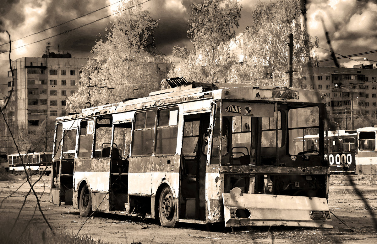 trolleybus cemetery - alexander zvir