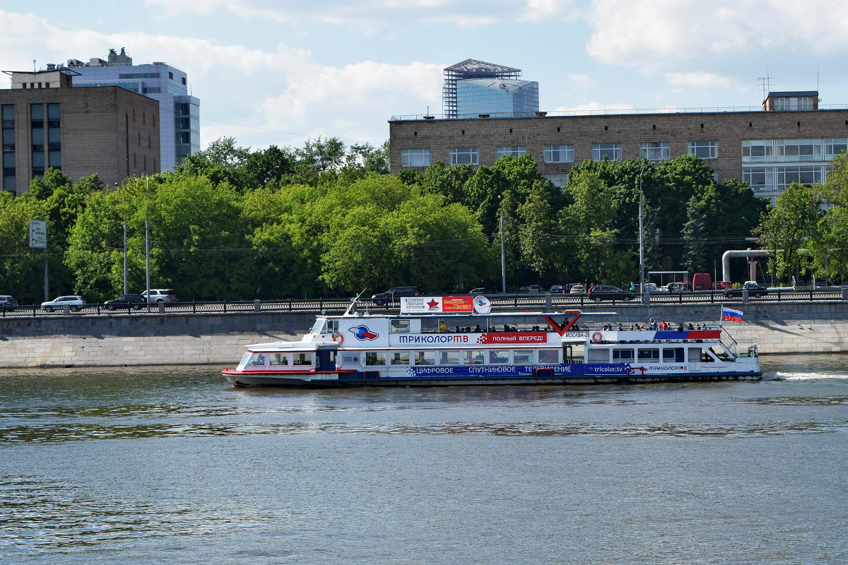 Вид на Москву реку с Новодевичьей набережной. - Татьяна Помогалова
