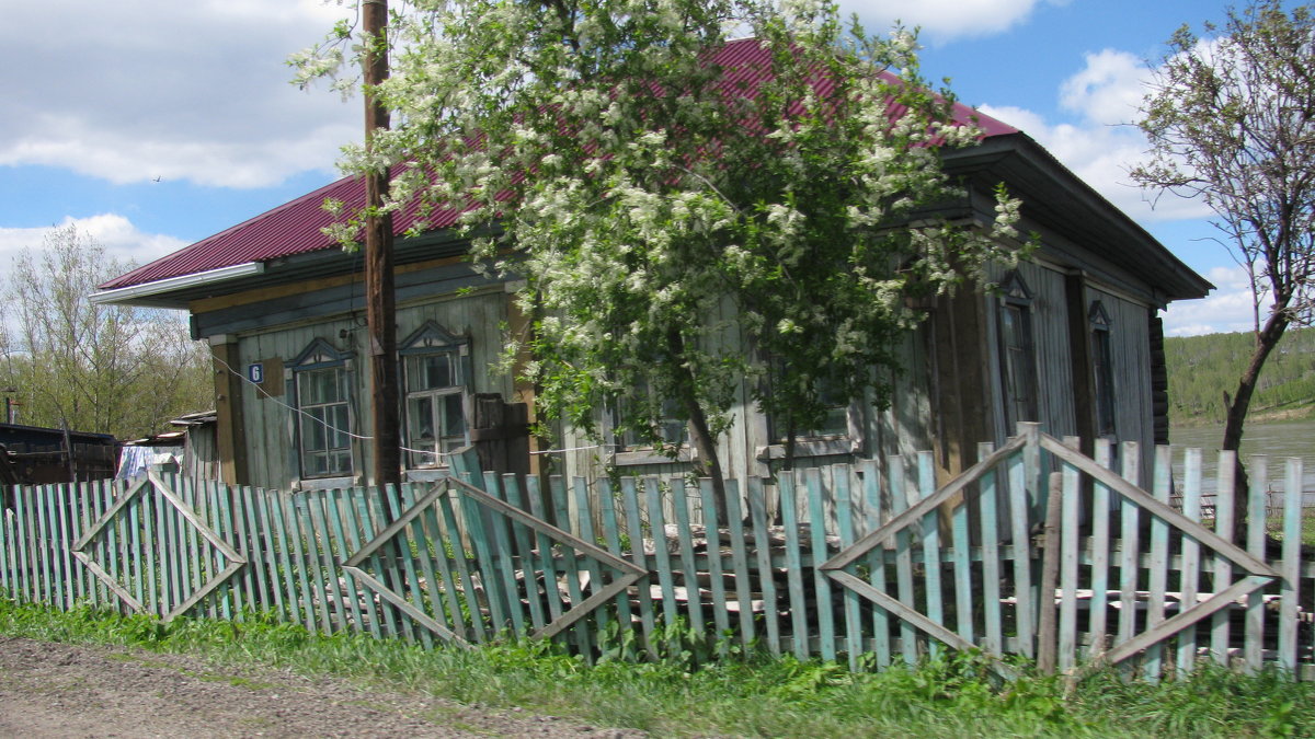 Старый деревенский покосившийся дом - Наталья Петровна Власова
