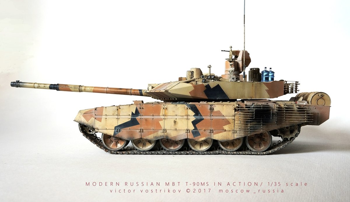 Российский Т-90МС; 2018, в одной южной стране - Виктор | Индеец Острие Бревна