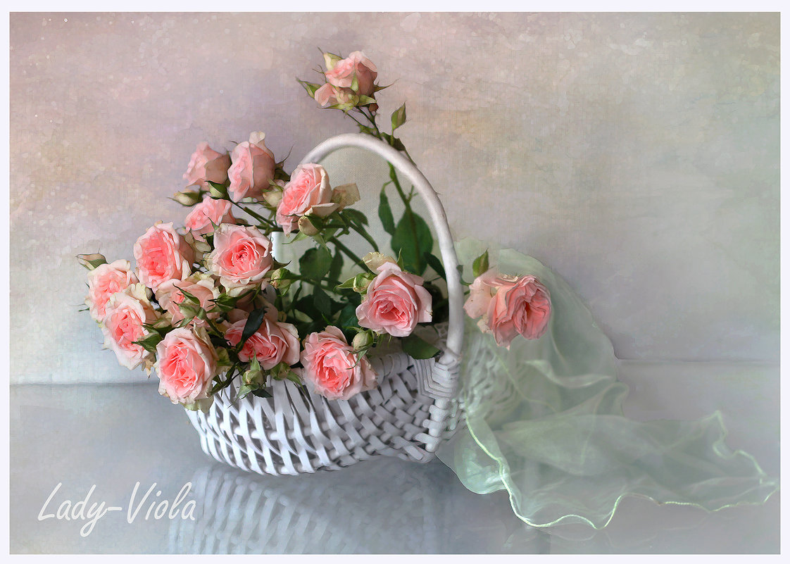 Корзина с розами - lady-viola2014 -