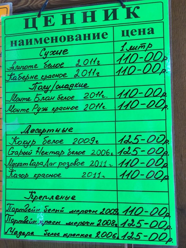 Ах 14-ый год май, Украинские цены в рублях в Крыму - Вячеслав Случившийся