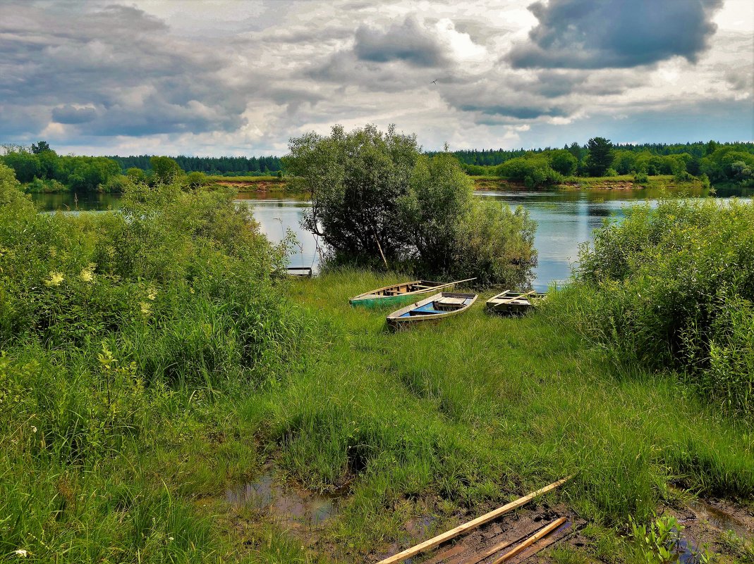 Рыбацкий стан на Мологе реке... - Sergey Gordoff