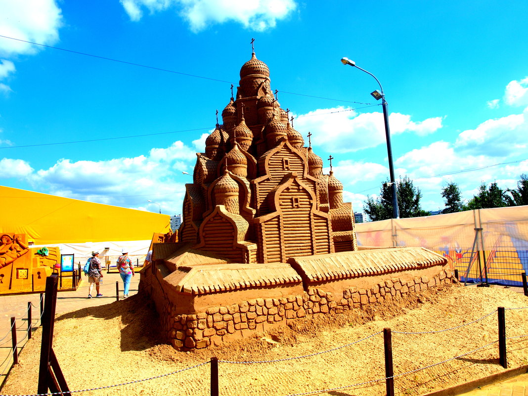 Выставка песчаных скульптур в парке Коломенском. - Владимир Драгунский