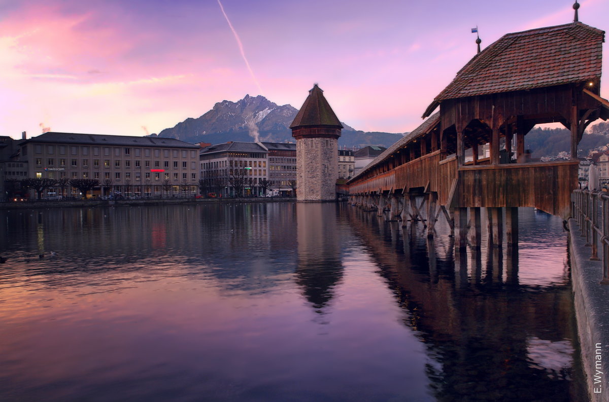 Kapellbrücke und Wasserturm - Elena Wymann