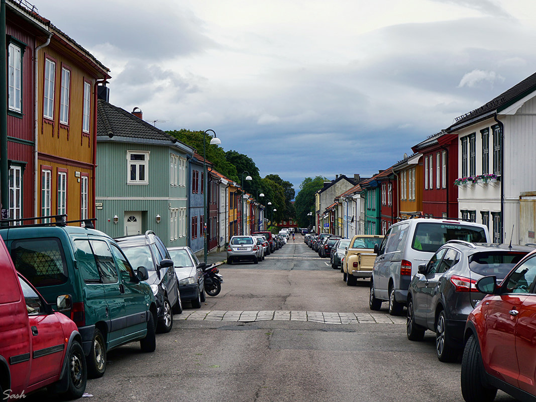 Старая улица Danmarks gate в Осло - Alex Sash