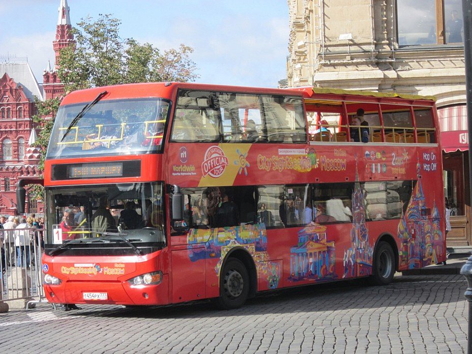 Двухэтажные туристические автобусы City Sightseeing Russia