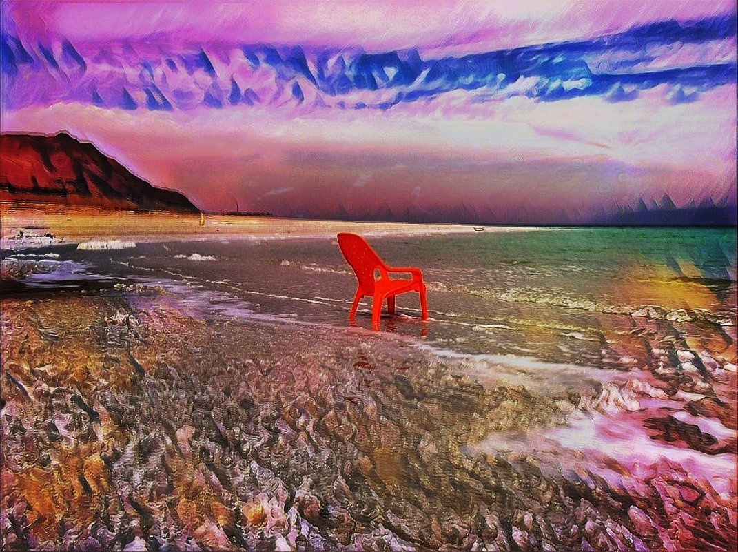 Красный стул на краю моря - Ирина Сивовол