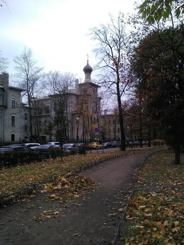 Православная церковь в Александровском саду. (Санкт-Петербург, октябрь). - Светлана Калмыкова