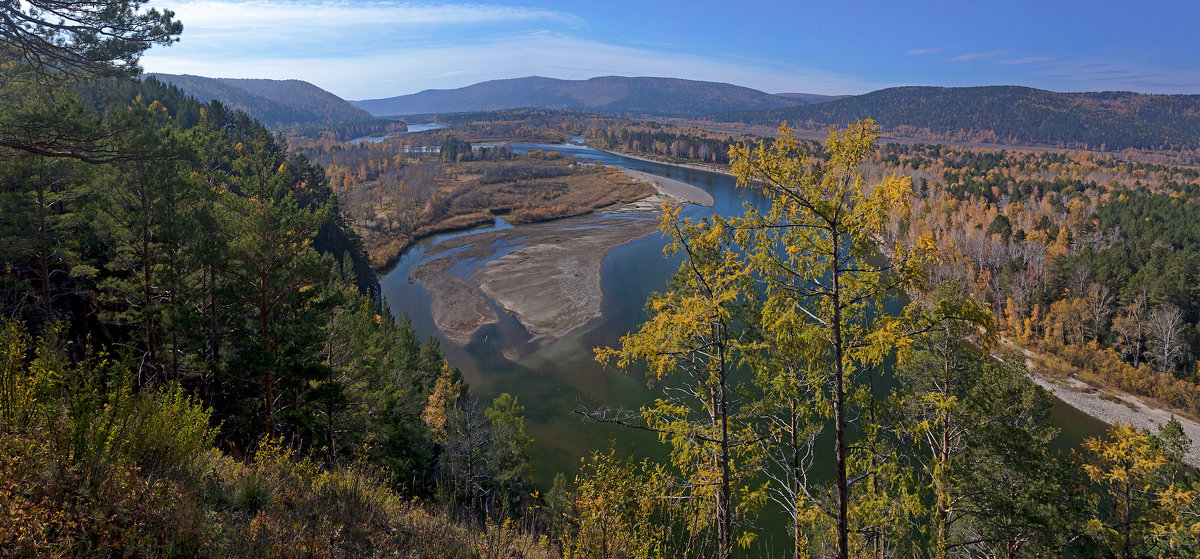 Панорама осенней реки - Анатолий Иргл
