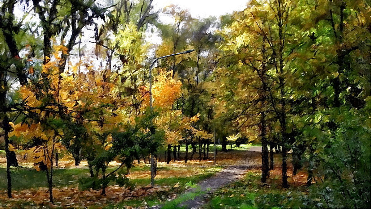 картина "  Осень в парке" - Владимир Бровко