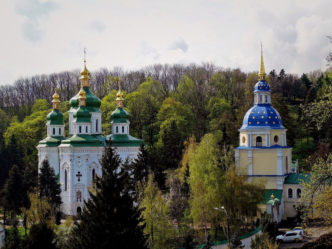 Общий  вид Выдубицкого монастыря г. Киев - Владимир Бровко