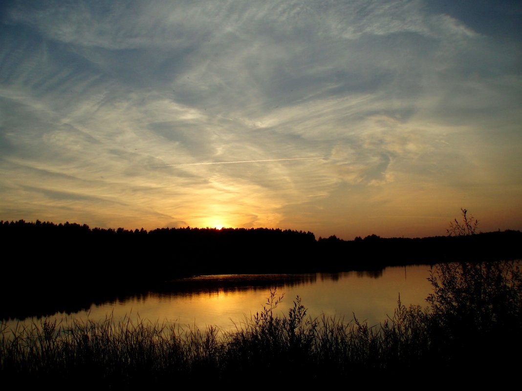 Saulėlydis Pelėdiškyje / Sunset in Pelėdiškis - silvestras gaiziunas gaiziunas