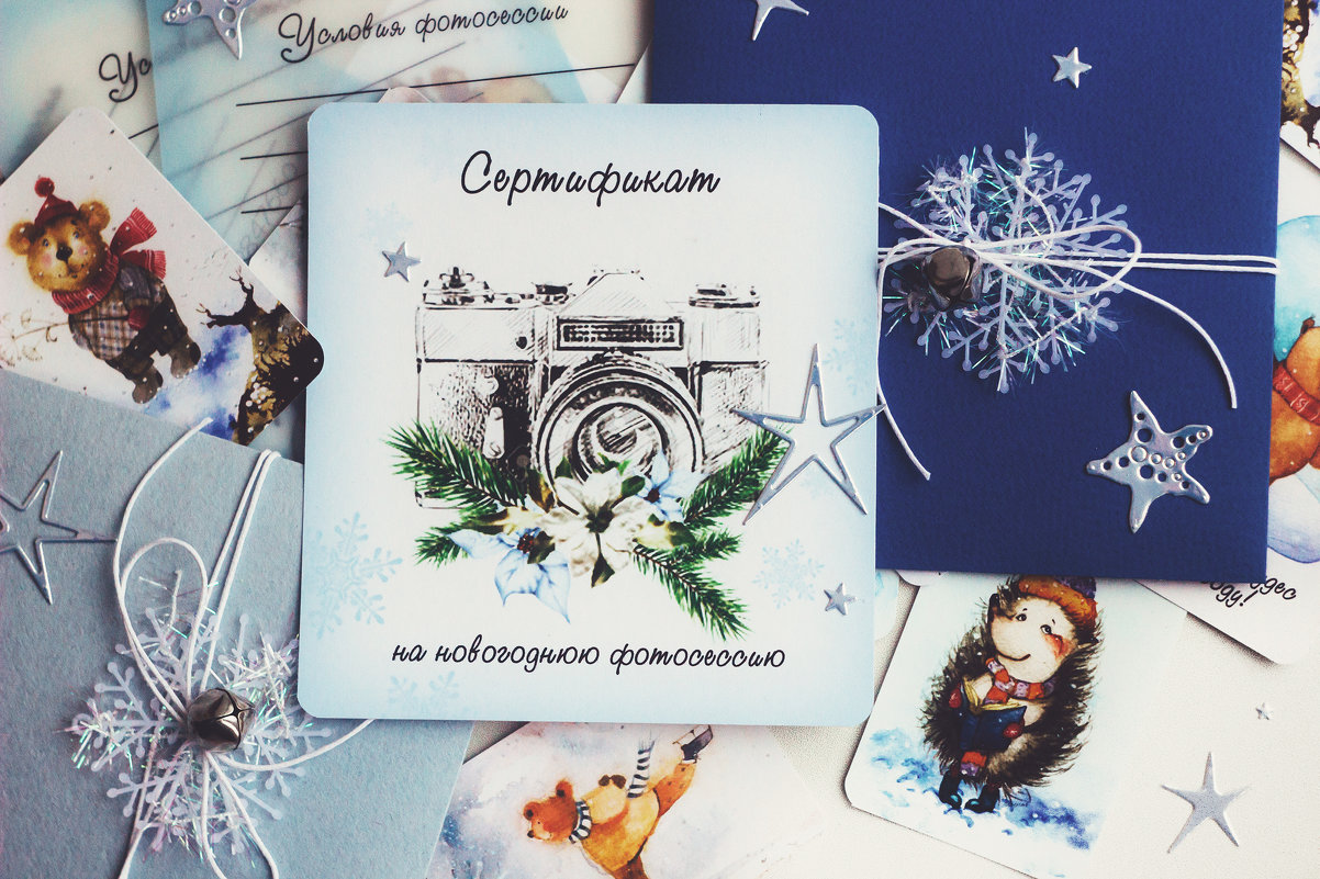 Подарочный сертификат на новогоднюю фотосессию. - Юлия 