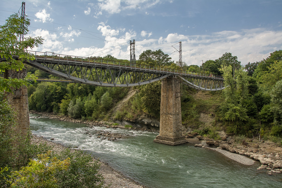 Мост через реку " Белая " Адыгея - Андрик 