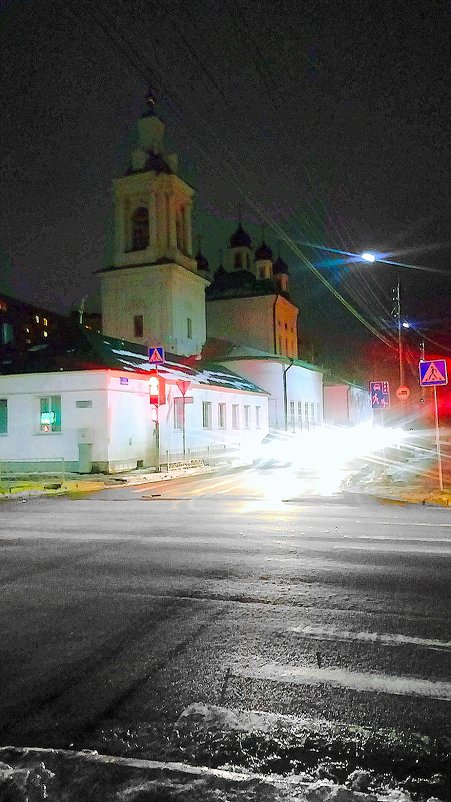 Вечерняя Николо-Песковская церковь в городе Орёл - Леонид Абросимов