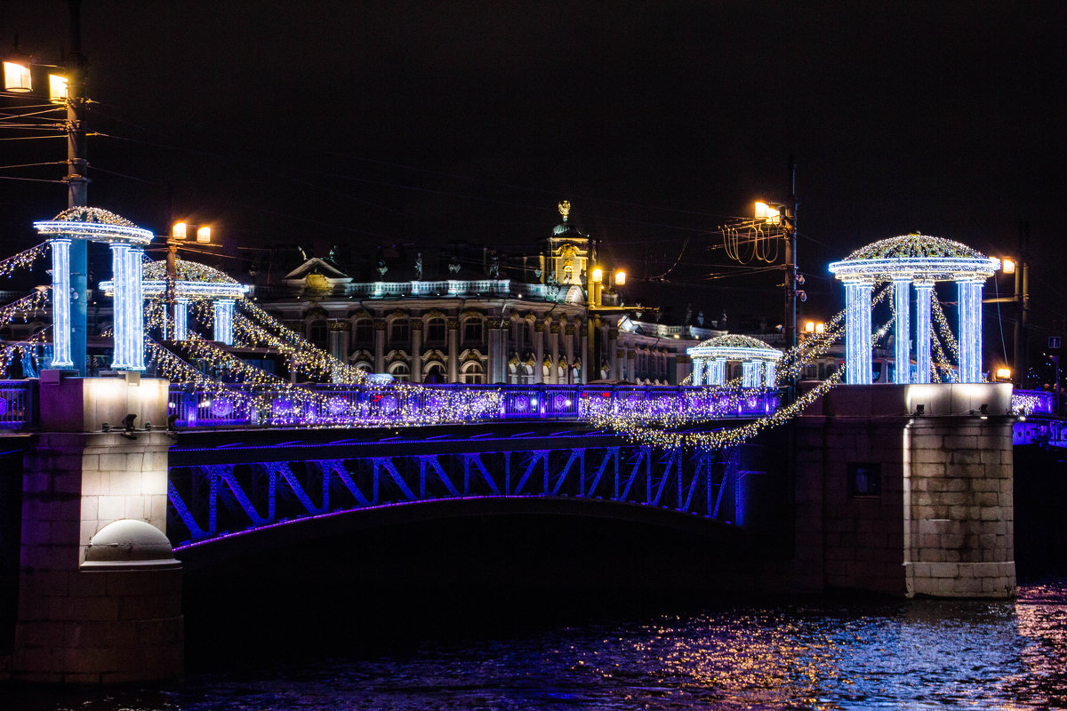 Новогодний Дворцовый мост - Olya Lanskaya