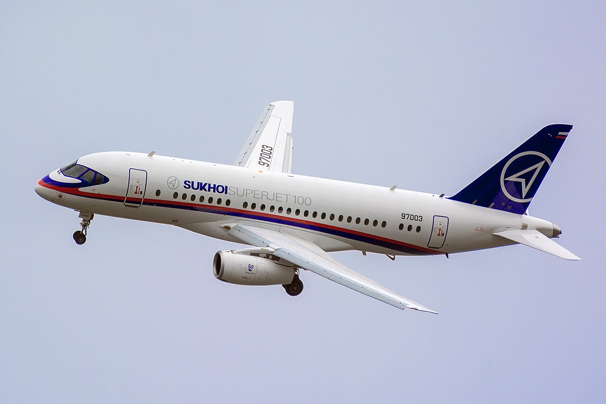 SuperJet 100-95 на МАКС 2017 - Владимир Сырых