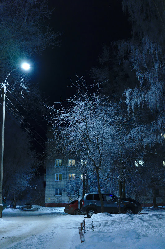 Ночь, улица, фонарь, машина - Сергей Ткаченко