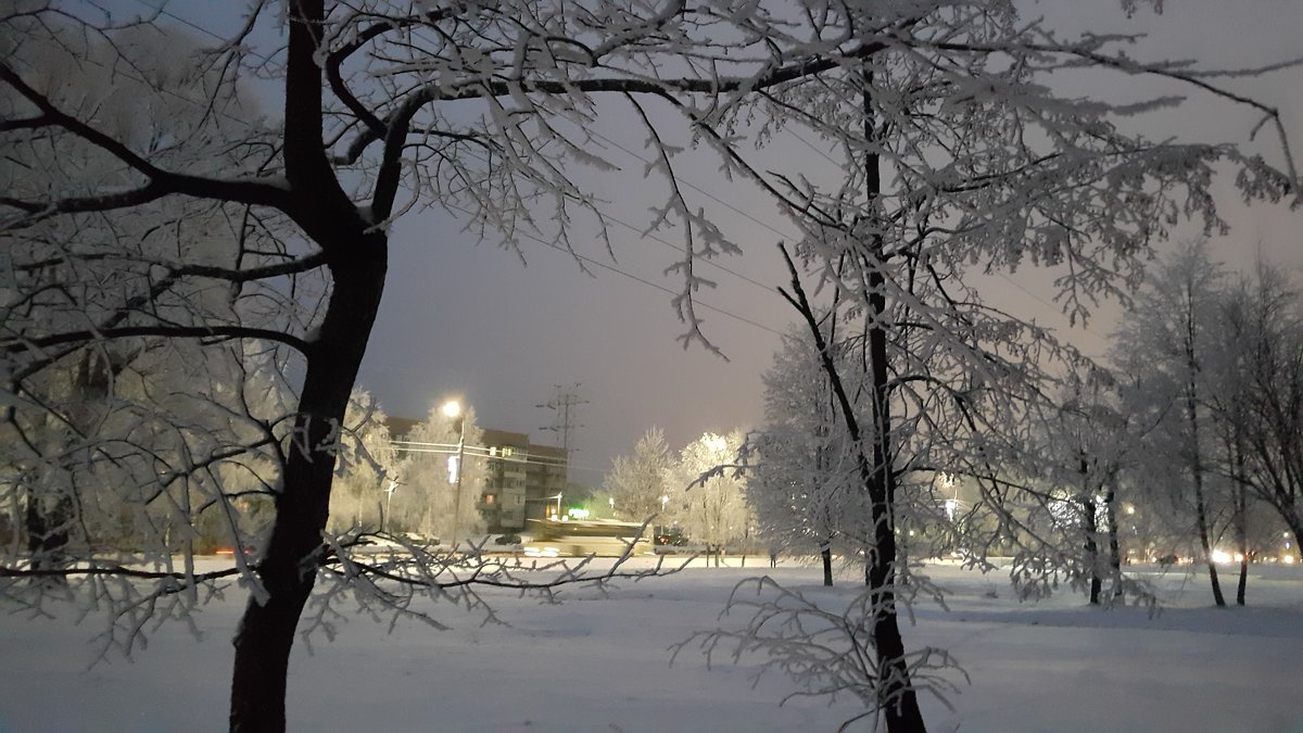 Зимний городской пейзаж - Вероника 
