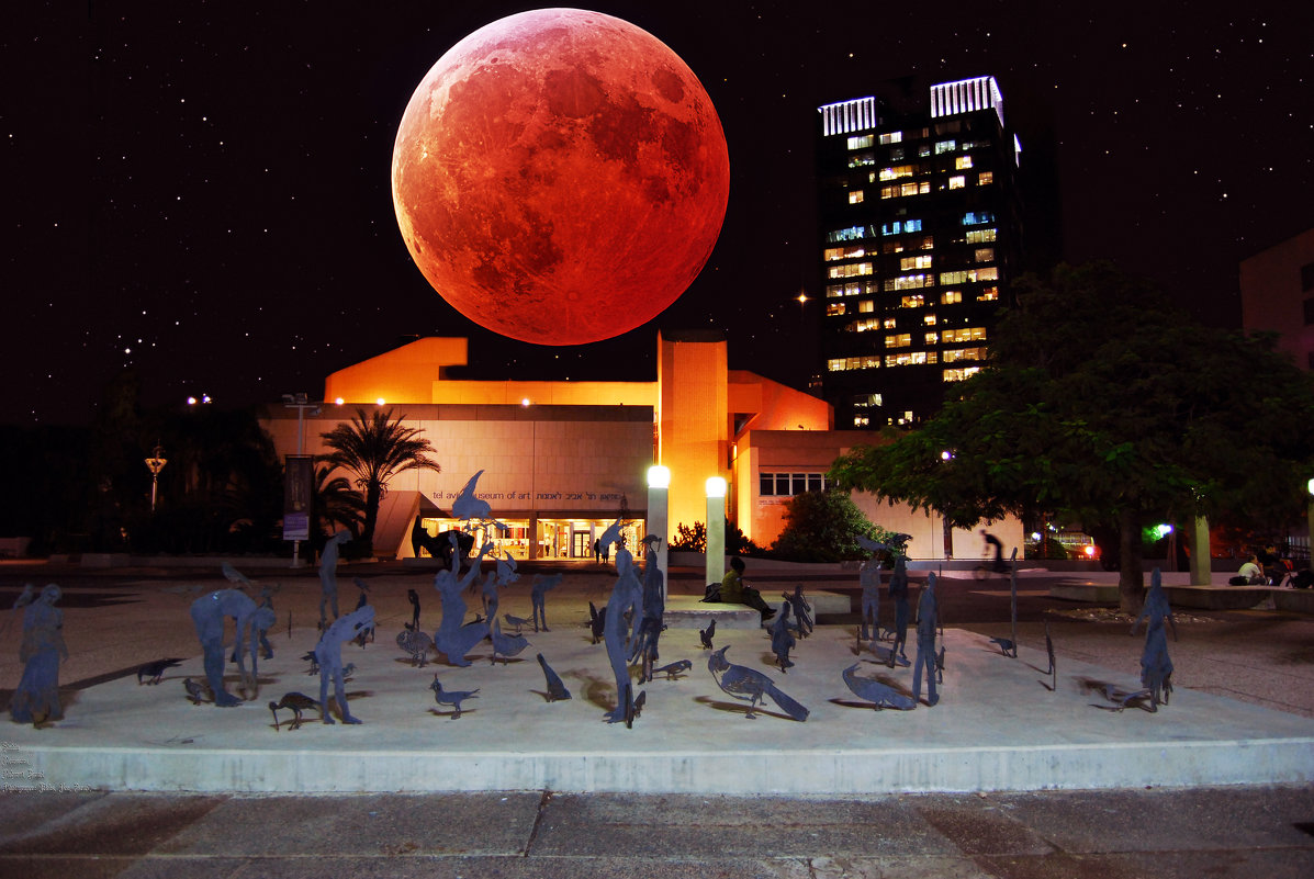 Тель Авив. Израиль: "Кровавая Луна" - Aleks Ben Israel