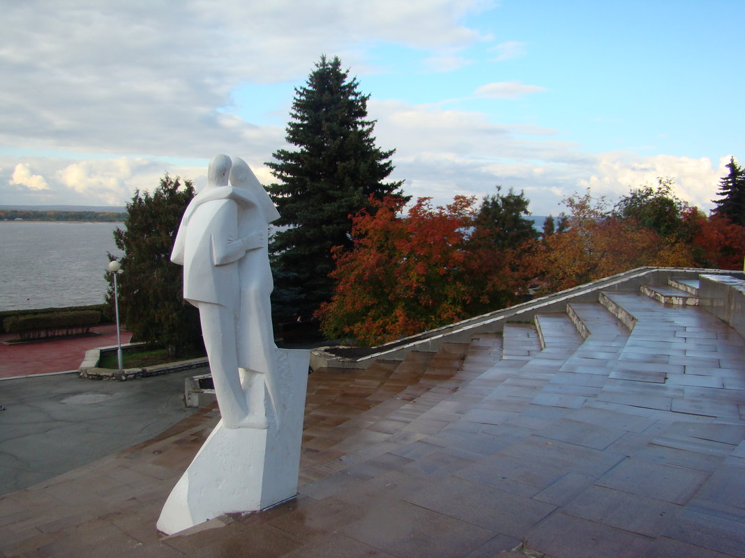 Скульптура"Влюбленные"или "Белый танец" - марина ковшова 