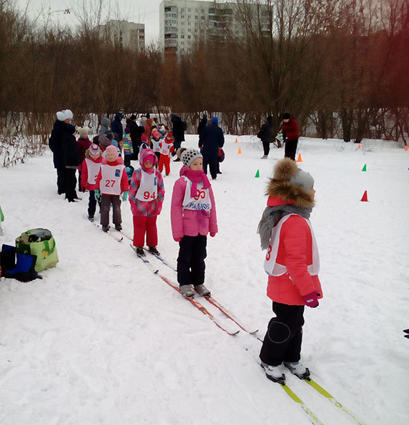 Районные соревнования по лыжным гонкам среди дошкольников - Центр Юность
