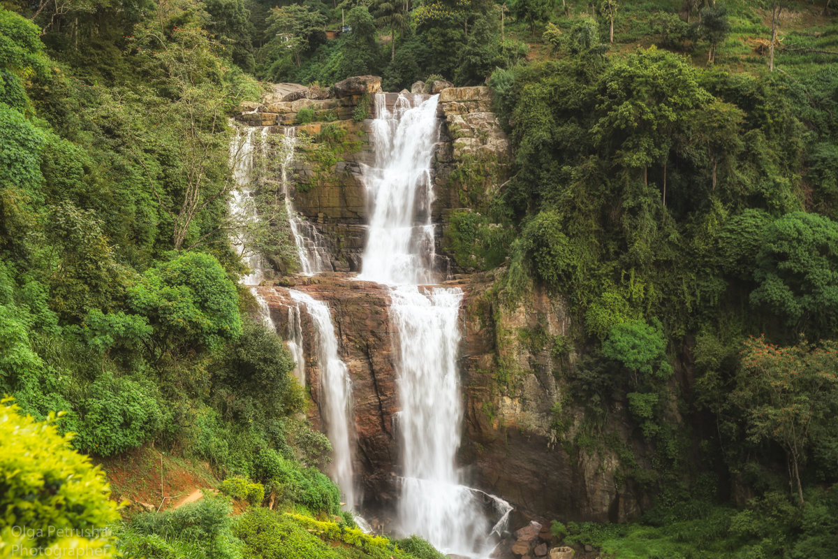 Горный водопад на Шри-Ланке - Ольга Петруша