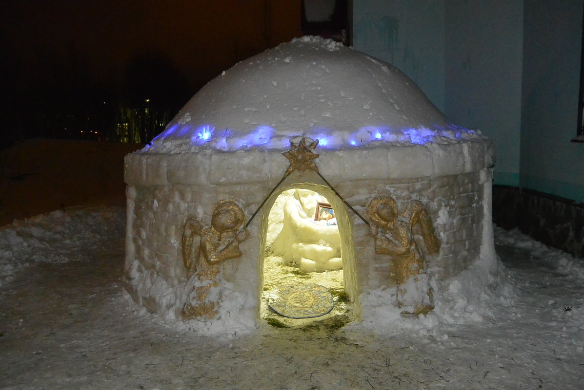 Снежный Рождественский вертеп - Владимир Никольский (vla 8137)